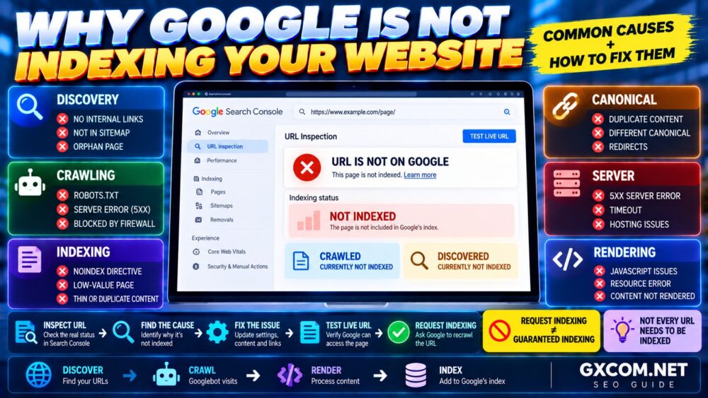 Why Google Is Not Indexing Your Website and How to Fix Indexing Problems