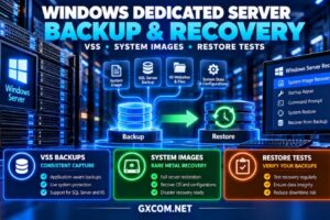 Windows 专用服务器备份与恢复，包括 VSS 快照、系统映像备份、SQL Server 保护及还原测试
