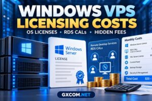 Windows VPS licensing costs explained with Windows Server licenses, RDS CALs and hidden hosting fees