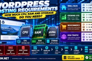WordPress 主机配置要求：CPU、内存和存储空间指南