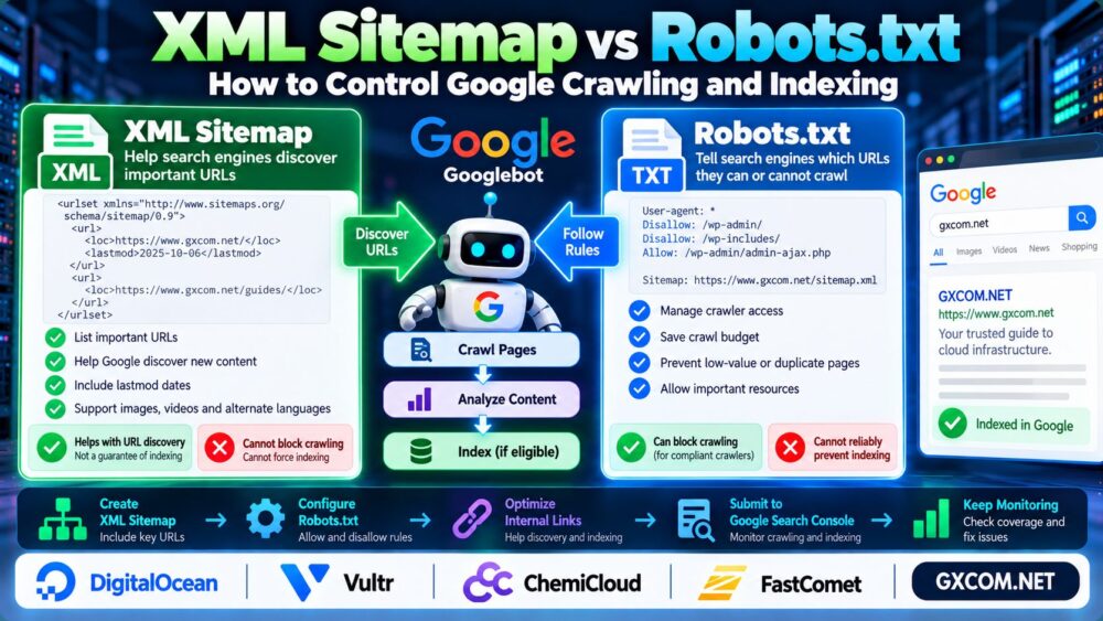 XML 网站地图与 robots.txt：Google 抓取与收录指南