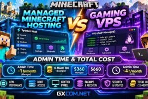 托管版《我的世界》与游戏专用VPS：管理时间与总成本