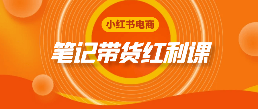 小红书电商笔记带货红利课-趣奇资源网-第5张图片